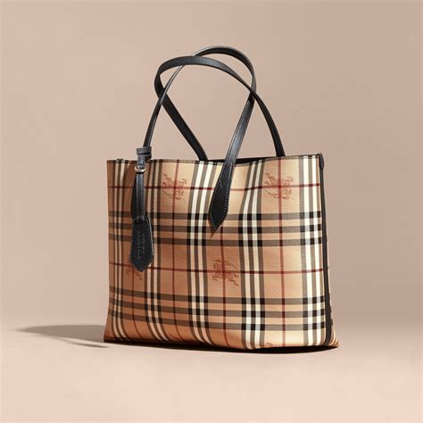 burberry women's tote bag|burberry haymarket check tote bag.